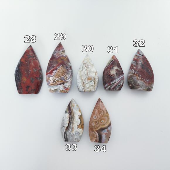 Mexican Lace Agate Freeform Flame Crystal - Picture 10 of 10